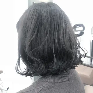 ミディアム カラー パーマ ヘアアレンジ メンズ キッズ ネイル マツエク・マツパ アイブロウ 久木原 ゆりのヘアスタイル