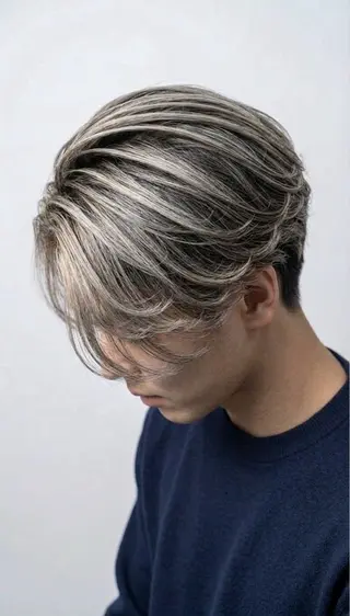 カラー メンズ 心斎橋メンズサロン リベルテグリットのヘアスタイル