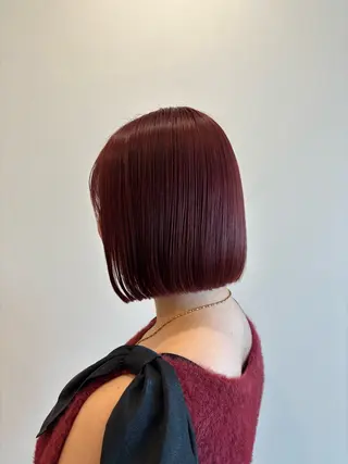 ショート ボブ/顔周りレイヤー 🎀momoka🎀のヘアスタイル