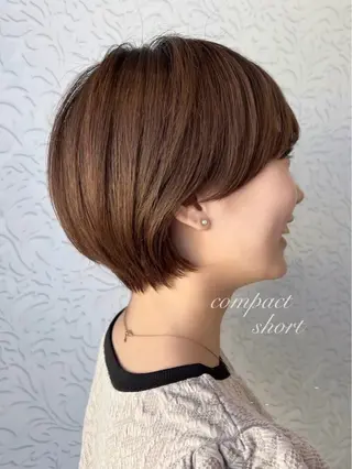 ショート 顔周りカット/透明感 カラー🤍大塚蛍のヘアスタイル