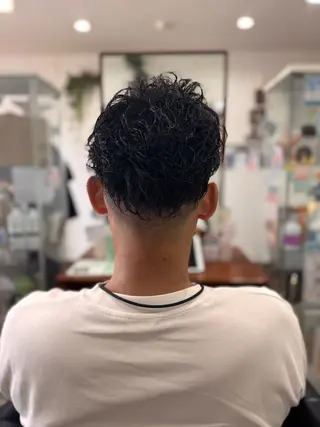 パーマ メンズ 山田 梓のヘアスタイル