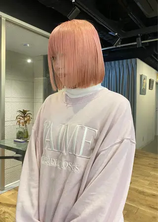 ショート カラー ヘアアレンジ ウルフカット モデル募集中！ミカのヘアスタイル