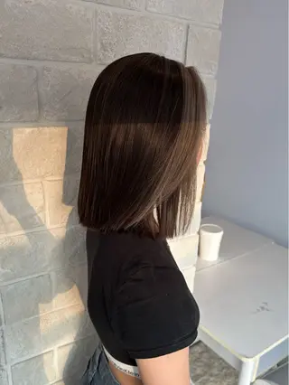 ミディアム 重松 美結のヘアスタイル