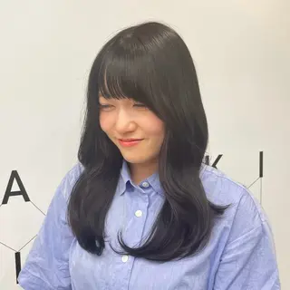 セミロング カラー 新宿/顔周りカット/ レイヤー/がっきーのヘアスタイル
