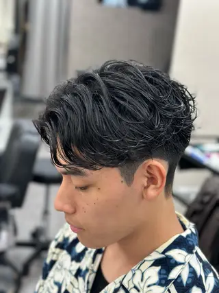 ショート パーマ メンズ メッシュパーマ支持率 ◎大宮/隼也のヘアスタイル