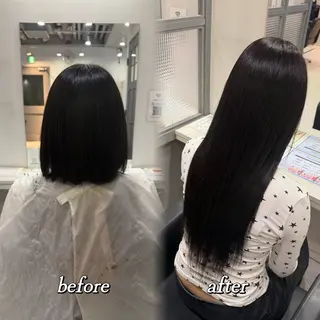 ロング カラー 🦋REISA🦋 エクステ×ハイトーンのヘアスタイル