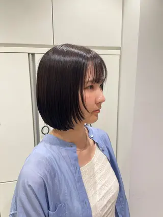 ミディアム カラー 吉川沙知 /ナチュラルカラーのヘアスタイル