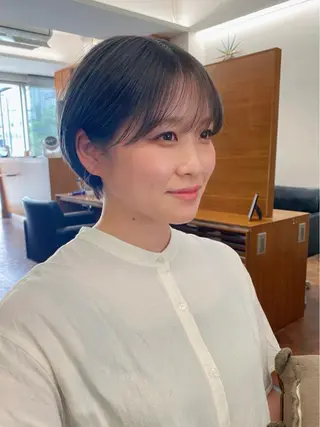 ショート カラー 似合わせレイヤー/ ケアパーマ/高倉のヘアスタイル