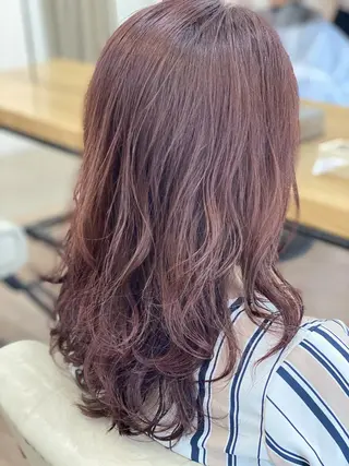 セミロング 似合わせ透明感カラー 宇治　ヤマノのヘアスタイル