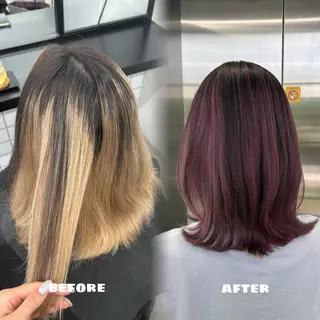 ミディアム カラー 🌟ゆりあ🌟 JILLSTUDIOのヘアスタイル