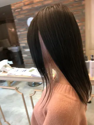 セミロング カラー デザインカラー🎨 下北沢 / 磯部のヘアスタイル