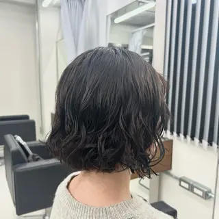 ミディアム パーマ ボブパーマ/ パーマ/ 田中育斗のヘアスタイル