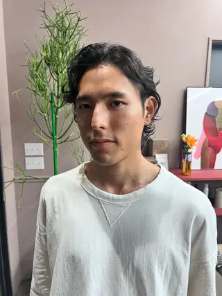 ミディアム メンズ 小笠原悠斗 /メンズヘアのヘアスタイル