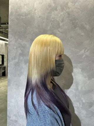 ロング 中川 舞のヘアスタイル