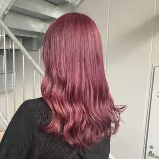 ロング カラー ヘアアレンジ 🫧モテる💗ダメー ジレスハイトーン🫧のヘアスタイル