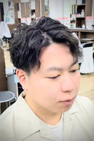 ショート パーマ 理容プラージュ燕三条 福井のヘアスタイル