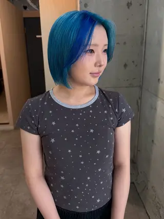 ミディアム カラー SHOTO ハイトー ン/ブロンドカラーのヘアスタイル