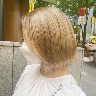 ミディアム カラー 𝑺𝒂𝒌𝒊 🩶マンツーマン施術のヘアスタイル