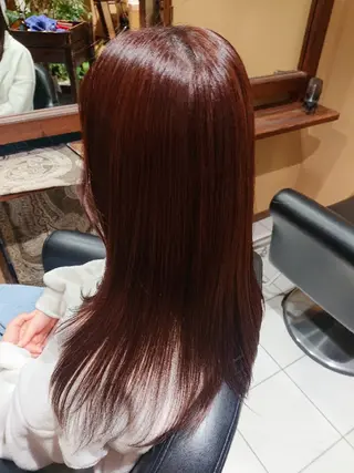 ロング 青山 早智子のヘアスタイル