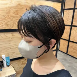 ショート カラー パーマ ヘアアレンジ メンズ キッズ ネイル マツエク・マツパ アイブロウ 久木原 ゆりのヘアスタイル