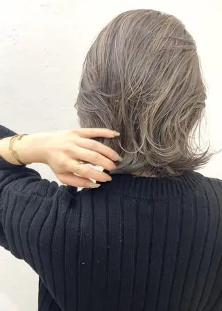 ショート カラー 縮毛矯正/髪質改善 白髪ぼかし/裕香のヘアスタイル