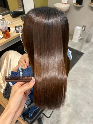 ロング パーマ hub hair レイヤー/ナチュラルのヘアスタイル
