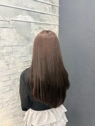 ロング NANA💎やわらか 透明感ダブルカラーのヘアスタイル