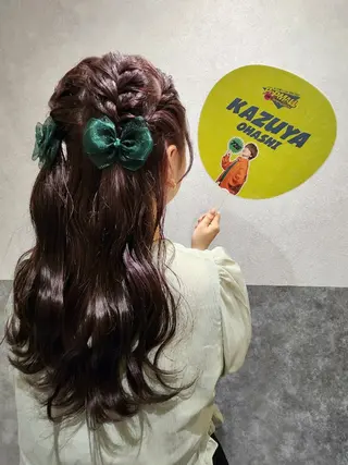 ヘアアレンジ シールエクステ🎀 ホシノ🕒ユウカのヘアスタイル
