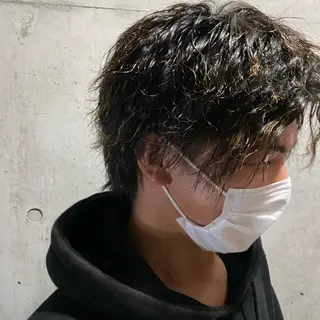 パーマ メンズ 栗原 志穂のヘアスタイル