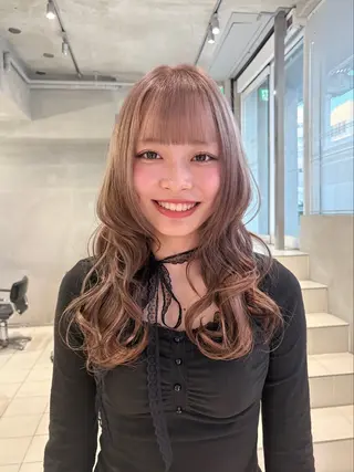 カラー くすみカラー/ブリ ーチ seina★のヘアスタイル