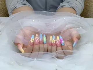 ネイル HANA 長さだしのネイルデザイン