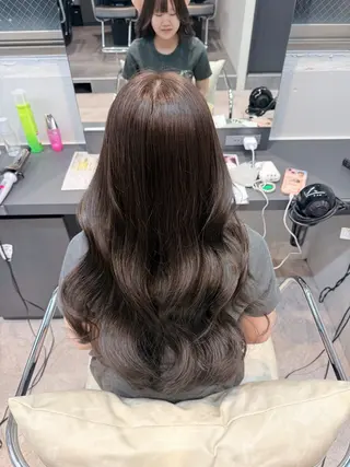 ロング カラー 🍀カラー特化透明 感ベージュ|けいなのヘアスタイル
