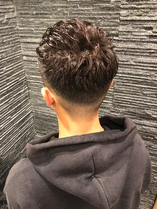 ショート パーマ メンズ 木村 りきのヘアスタイル