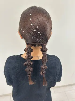 ロング ヘアアレンジ 柴崎 りるのヘアスタイル