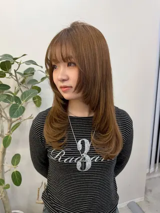 ロング 河村 優花のヘアスタイル