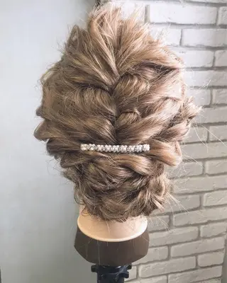 セミロング ヘアアレンジ Satsuki ✂︎♡のヘアスタイル