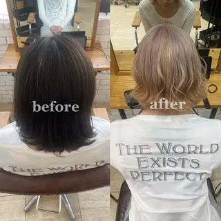 ミディアム belle   / kaede🍁のヘアスタイル