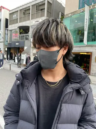ショート カラー メンズ 柔らかカラー/ 縮毛矯正YUTO🧋のヘアスタイル