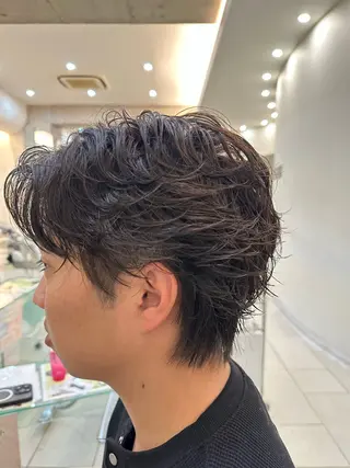 メンズ メンズ特化/メンズ パーマ/ハイトーンのヘアスタイル