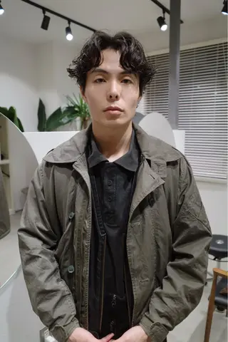 パーマ メンズ ボブ/レイヤー /河内温太のヘアスタイル