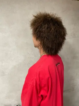 パーマ メンズ 松坂 祐斗のヘアスタイル