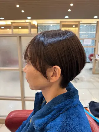 ショート カラー ナチュラルヘア 神田一瑳のヘアスタイル