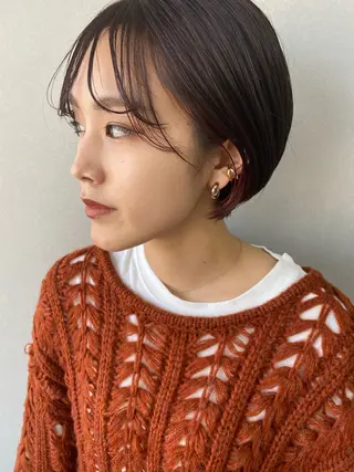 ショート カラー -福岡博多筑紫口- 大津成美のヘアスタイル