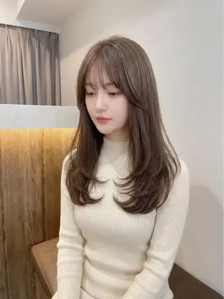 ミディアム 韓国風/髪質改善/ ナガヤアキラのヘアスタイル