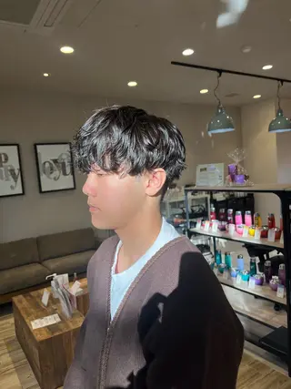 パーマ メンズ メンズ特化 タメイシのヘアスタイル