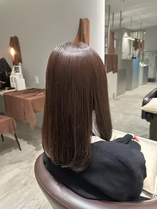 ミディアム 髪質改善ストレート 中林優太のヘアスタイル