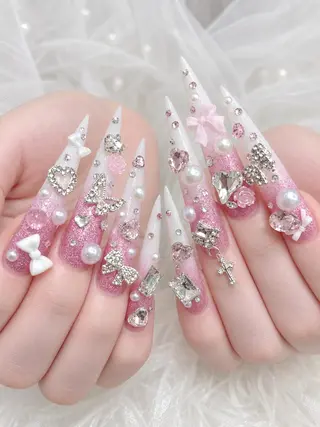 ネイル K.bi_nail ネイル長さ出し専門店のネイルデザイン