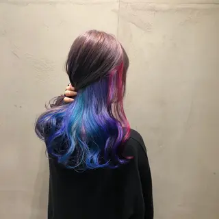 ロング カラー ハネエクステ表参道/ 羽エクステSpicaのヘアスタイル