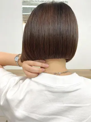 ショート カラー レイヤーボブ/ボブ 仲川和人のヘアスタイル