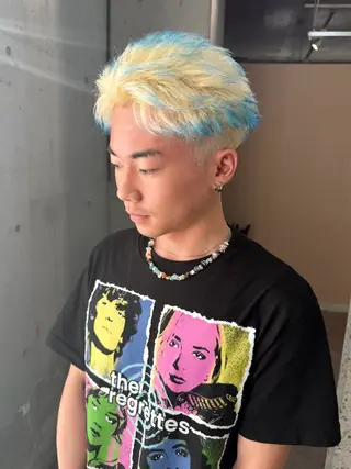 ショート カラー メンズ SHOTO ハイトー ン/ブロンドカラーのヘアスタイル